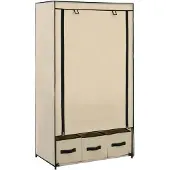 vidaXL Armoire Crème 87 x 49 x 159 cm Tissu