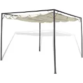 vidaXL Pavillon de jardin avec toit escamotable