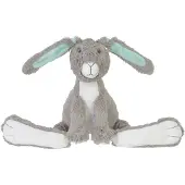 Happy horse Peluche Lapin Twine gris - 31 cm - Peluche bébé