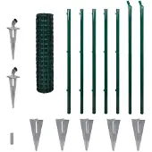 vidaXL Clôture européenne acier 10 x 1,2 m vert