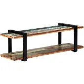 vidaXL Étagère TV 130x40x40 cm Vieux bois massif