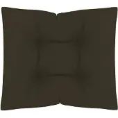 vidaXL Coussin pour palette Taupe 60x61,5x10 cm Tissu