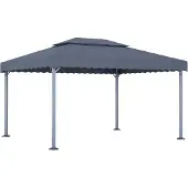 vidaXL Pavillon 400 x 300 cm Anthracite Aluminium