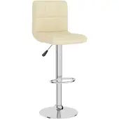 vidaXL Tabouret de bar Crème Tissu