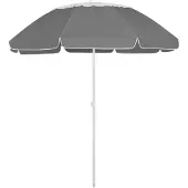vidaXL Parasol de plage anthracite 300 cm