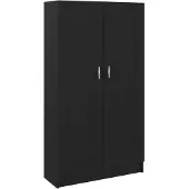 vidaXL Bibliothèque Noir 82,5x30,5x150 cm Bois d’ingénierie