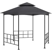 vidaXL Pavillon avec parois latérales 3,1x2,7 m Anthracite