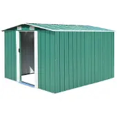 vidaXL Abri de jardin 257x298x178 cm Métal Vert