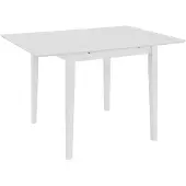 vidaXL Table de salle à manger extensible Blanc (80-120)x80x74 cm MDF