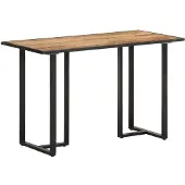 vidaXL Table de salle à manger 120 cm Bois de manguier rugueux