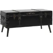 vidaXL Table basse MDF et acier 102 x 51 x 48 cm