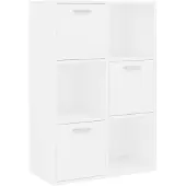 vidaXL Armoire de rangement Blanc 60x29,5x90 cm Bois d'ingénierie