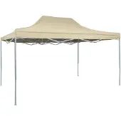 vidaXL Party tent faltbar 3x4 m Stahlcreme
