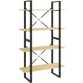 vidaXL Bibliothèque à 4 niveaux 80x30x140 cm bois de pin massif