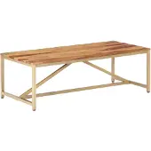 vidaXL Table basse 120 x 60 x 40 cm en bois massif