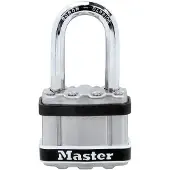 Masterlock Cadenas à clé acier laminé, 4 clés, Excell Marine l.44 mm