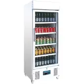 Polar Vitrine réfrigérée commerciale à 1 porte - 336 litres, à ventilation assistée, verrouillable