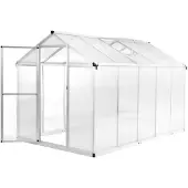 vidaXL serre aluminium 302x190x195 cm 11,19 m³