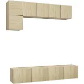 vidaXL Ensemble d'armoires TV 5 pièces en bois composite chêne Sonoma
