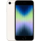 Apple iPhone SE (3rd Gen) (64 Go, Lumière stellaire, 4.70", SIM + eSIM, 5G), Téléphone portable, Blanc