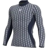 ALÉ Cubes Long Sleeve Base Layer Bleu XS-S Homme