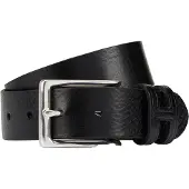 Hackett London Tack Stitch H Keeper Leather Belt Noir 40 Homme