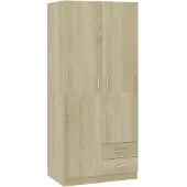 vidaXL Garde-robe Chêne sonoma 80x52x180 cm Aggloméré