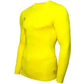 Umbro Core Crew Long Sleeve Base Layer Jaune M Homme
