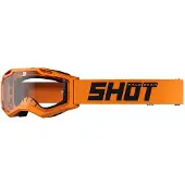 Shot Race Gear Assault 2.0 Solid Off-road Goggles Orange Clear/CAT0