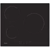 Candy Table de cuisson vitrocéramique 60cm 3 feux 5500w noir - - CH63CT -
