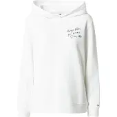 Tommy Hilfiger Femmes, Pull-over, slogan régulier sweat à capuche ww0ww35604 ybr s, Blanc, (S)