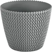 Prosperplast Flowerpot Splofy DSP160, Ø 15.7 cm, grey (15.70 x 13.20 cm)