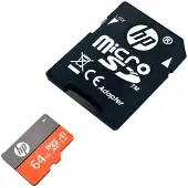 HP Microsdxc 128gb Uhs-i U3 Memory Card With Adapter Orange,Gris