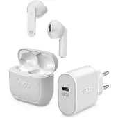 SBS KITAUDIOIP13 Kit de démarrage pour téléphone portable Blanc (Sans fil), Écouteurs, Blanc