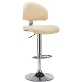 vidaXL Tabouret de bar blanc crème similicuir