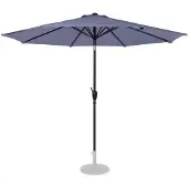 Vonroc Parasol Recanati Ø300cm - Parasol Haute Qualité Premium | Gris