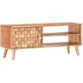 vidaXL Meuble TV 100x35x40 cm Bois d'acacia massif