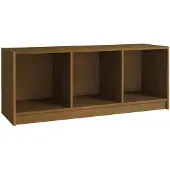 vidaXL Armoire TV brun miel 104x33x41 cm Pin massif
