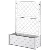 You do it Bac à fleurs rectangulaire blanc Stefanplast - 100 x 43 x 142 cm