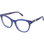 Moschino Lunettes de vue - Love - MOL592 - Bleu - Acétate - Femme (51/18/140)