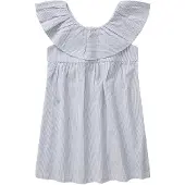 Tom Tailor Robe Sans Manches 1031804 Ruffled Striped