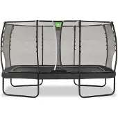 Exit Allure Premium Trampoline 244x427cm – Sur pieds – Rectangulaire – Noir