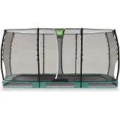 Exit Allure Classic Trampoline 244x427cm – Enterré – Trampoline Enterrée – Rectangulaire – Vert