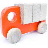 Bajo Camion en bois avec briques - Jouets éducatifs pour enfants
