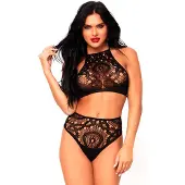Leg avenue Ensemble Résille - Noir - M/L