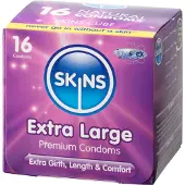 Skins - PACK DE 16 PRÉSERVATIFS EXTRA LARGES PREMIUM
