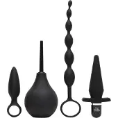 Fifty Shades of Grey - coffret anal 4 en 1 - silicone noir