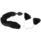 Bad Kitty - set de plugs anaux avec chat - (noir)