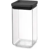 Brabantia Tasty+ Square Plastique Noir, Transparent