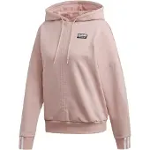 Adidas Femmes, Pull-over, Sweat à capuche fendu EC0782 (EC0782 D 32), Pink, (32)